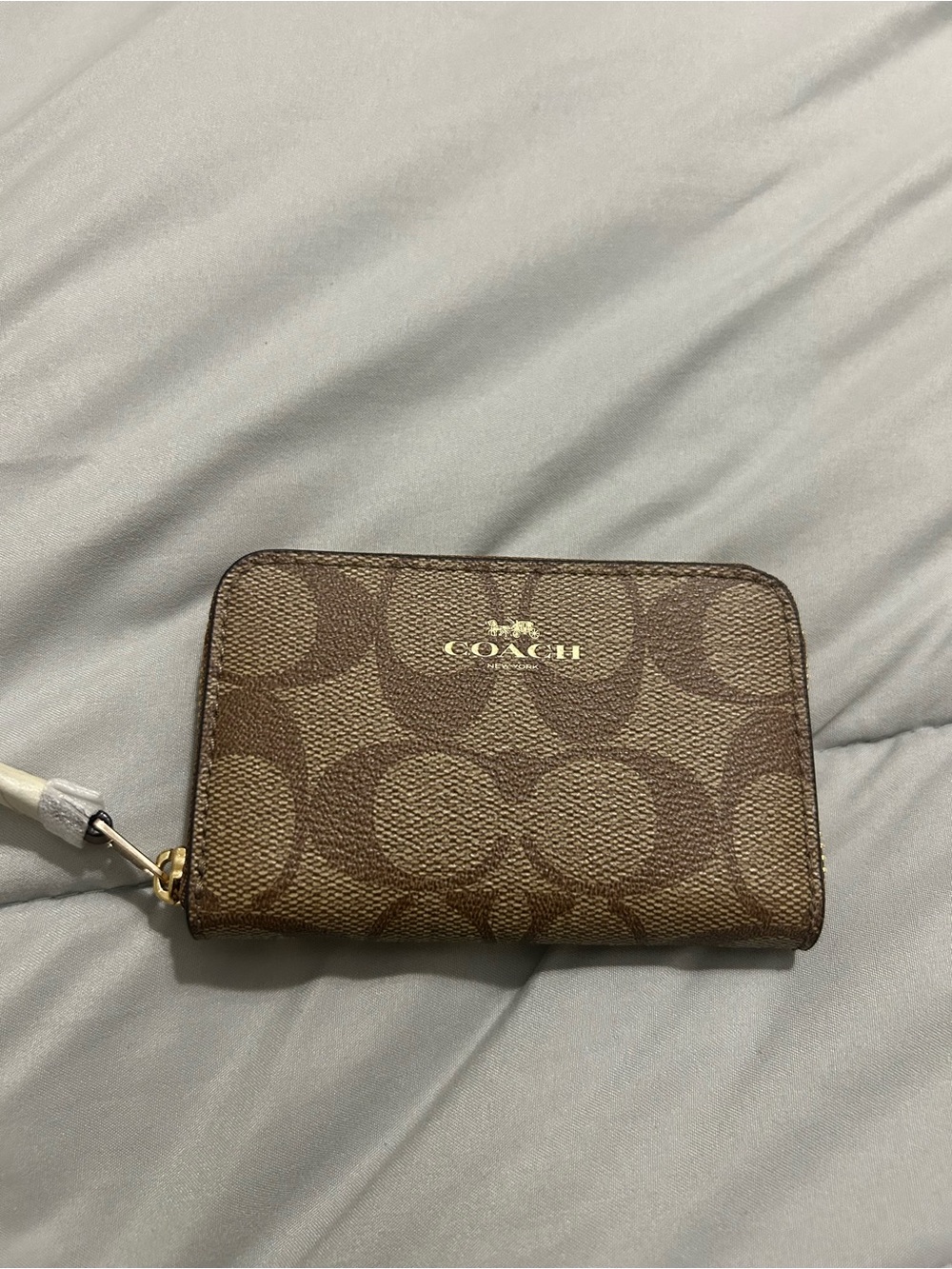 New Coach signature card holder